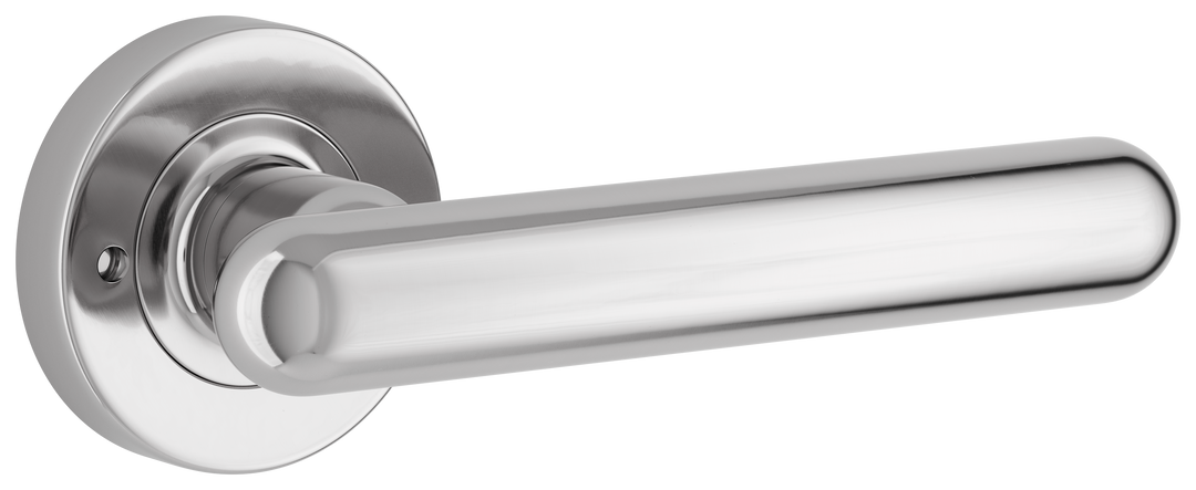 Puerto Lever - Round Rose (Inbuilt Privacy) Polished Chrome