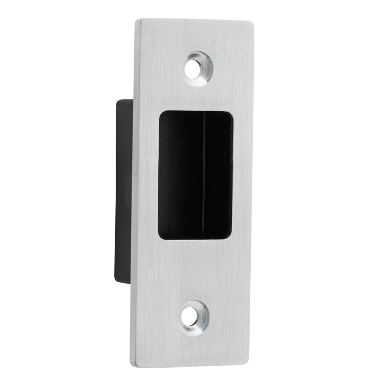 Sliding Door Edge Pull Rectangular Brushed Chrome