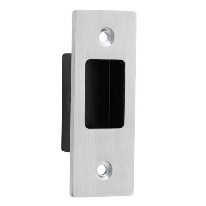 Sliding Door Edge Pull Rectangular Brushed Chrome