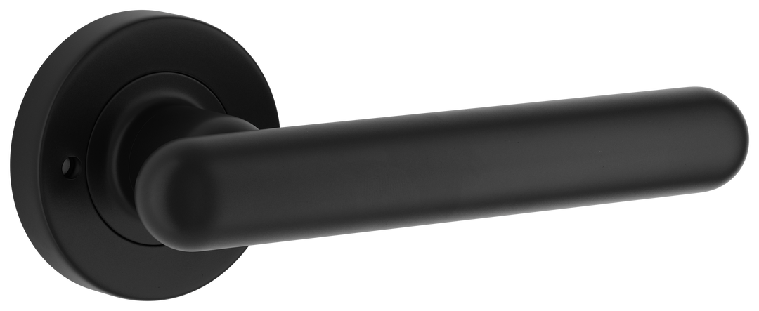 Puerto Lever - Round Rose (Inbuilt Privacy) Matt Black