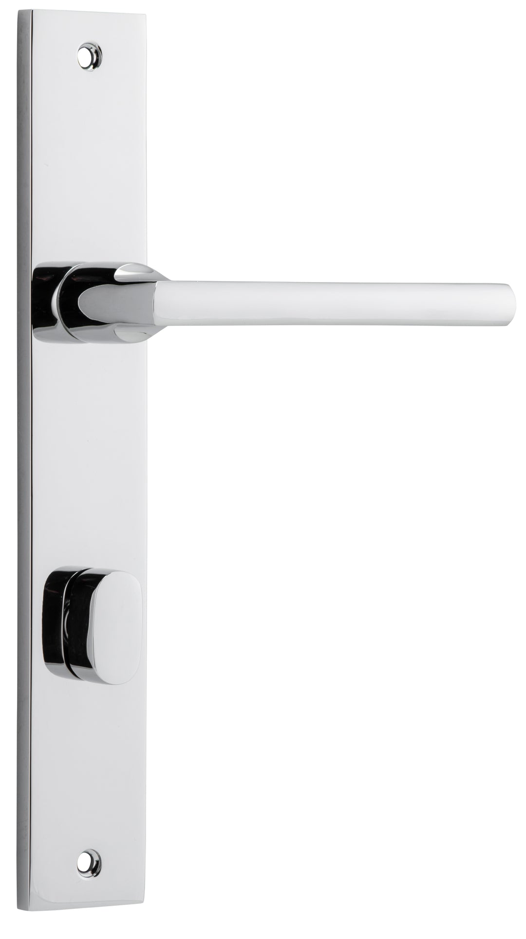 Baltimore Lever - Rectangular Backplate Polished Chrome