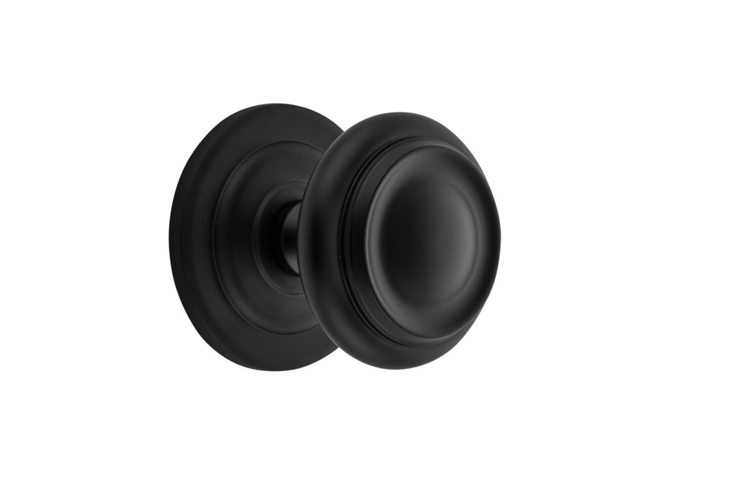 Sarlat Centre Door Knob Matt Black