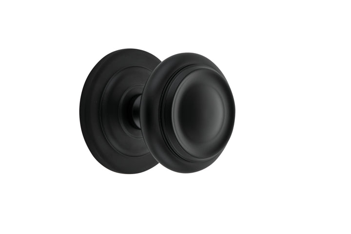 Sarlat Centre Door Knob Matt Black