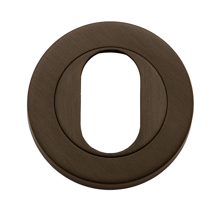 Oval Escutcheon -  Round Signature Brass