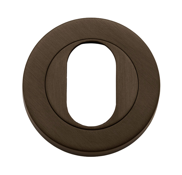 Oval Escutcheon -  Round Signature Brass