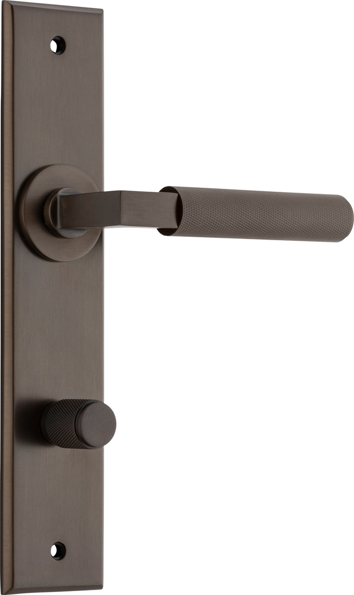Brunswick Lever - Chamfered Backplate Signature Brass