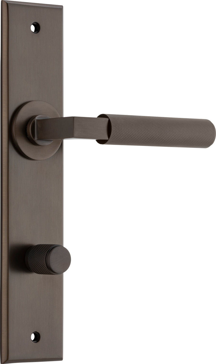 Brunswick Lever - Chamfered Backplate Signature Brass