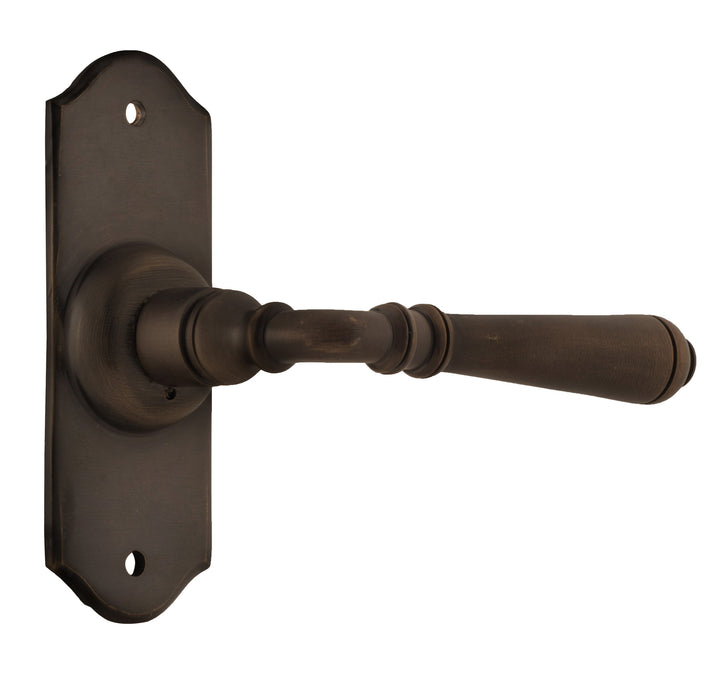 Door Lever Reims Latch Pair Antique Brass H110xW43xP65mm