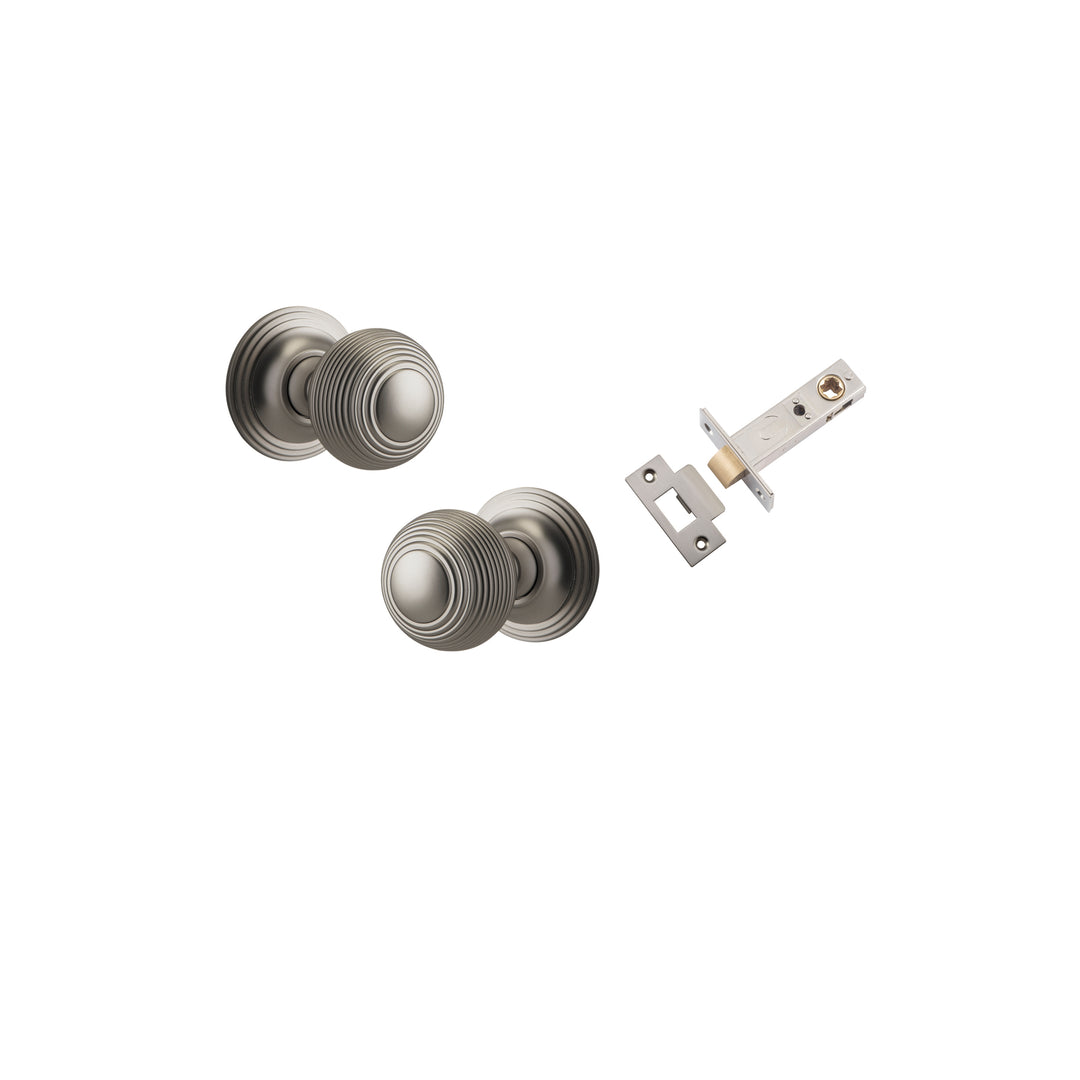 Guildford Knob - Round Rose Passage Kit Satin Nickel
