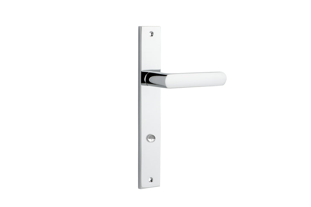Osaka Lever - Rectangular Backplate Polished Chrome