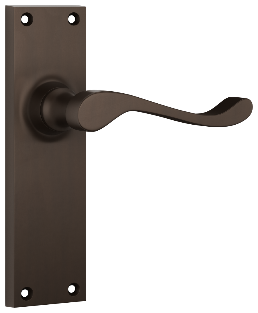 Door Lever Victorian Latch Pair Antique Brass H152xW42xP59mm