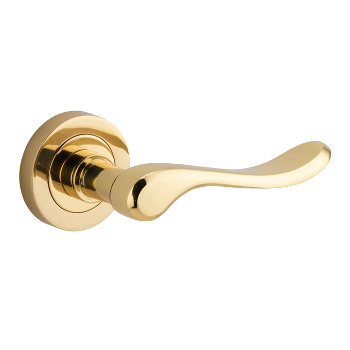 Stirling Lever - Round Rose Polished Brass