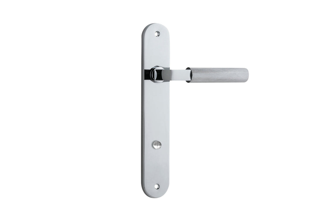 Brunswick Lever - Oval Backplate Polished Chrome