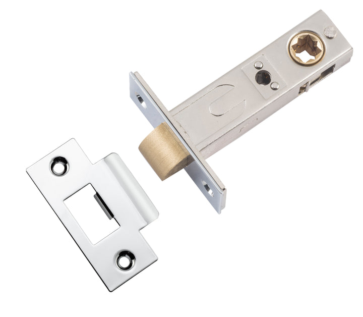 Split Cam Tube Latch - 60mm Backset Polished Chrome