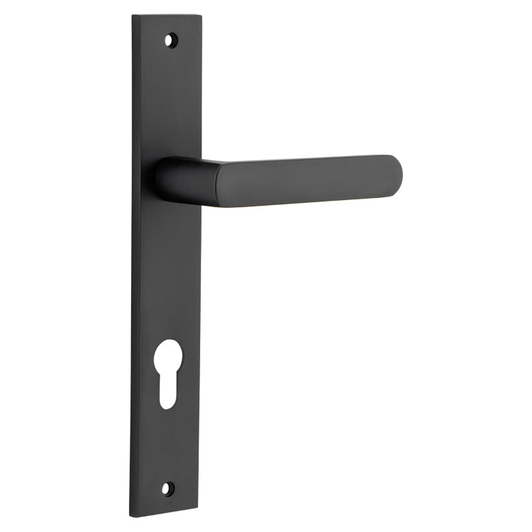 Osaka Lever - Rectangular Backplate Matt Black