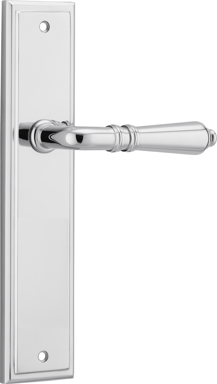 Sarlat Lever - Stepped Backplate Polished Chrome