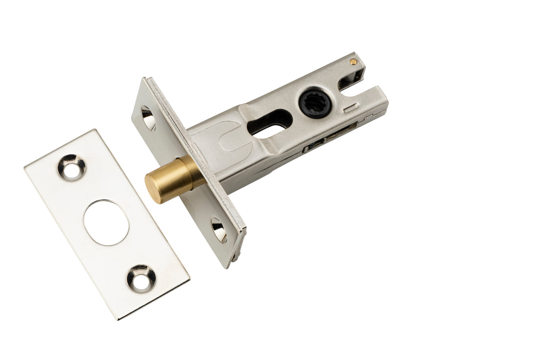 Privacy Bolt - Round - 45mm Backset Polished Nickel