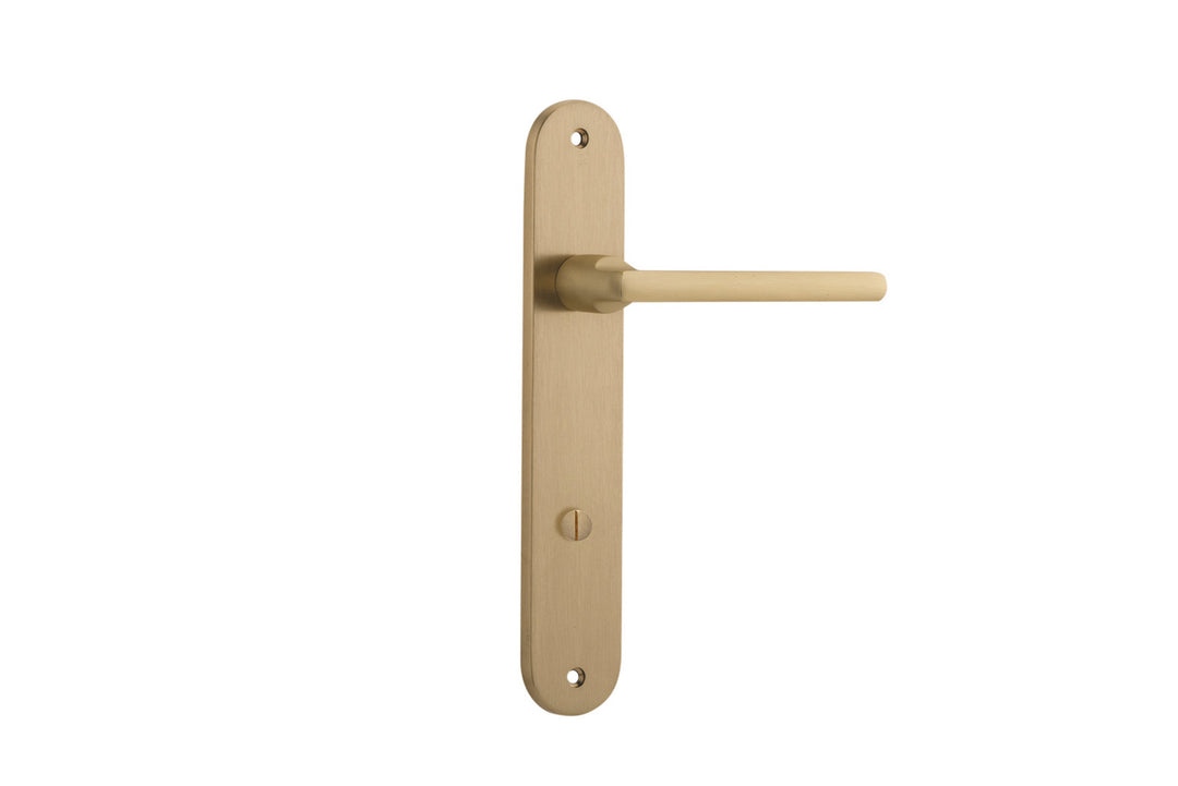 Baltimore Lever - Oval Backplate Brushed Brass