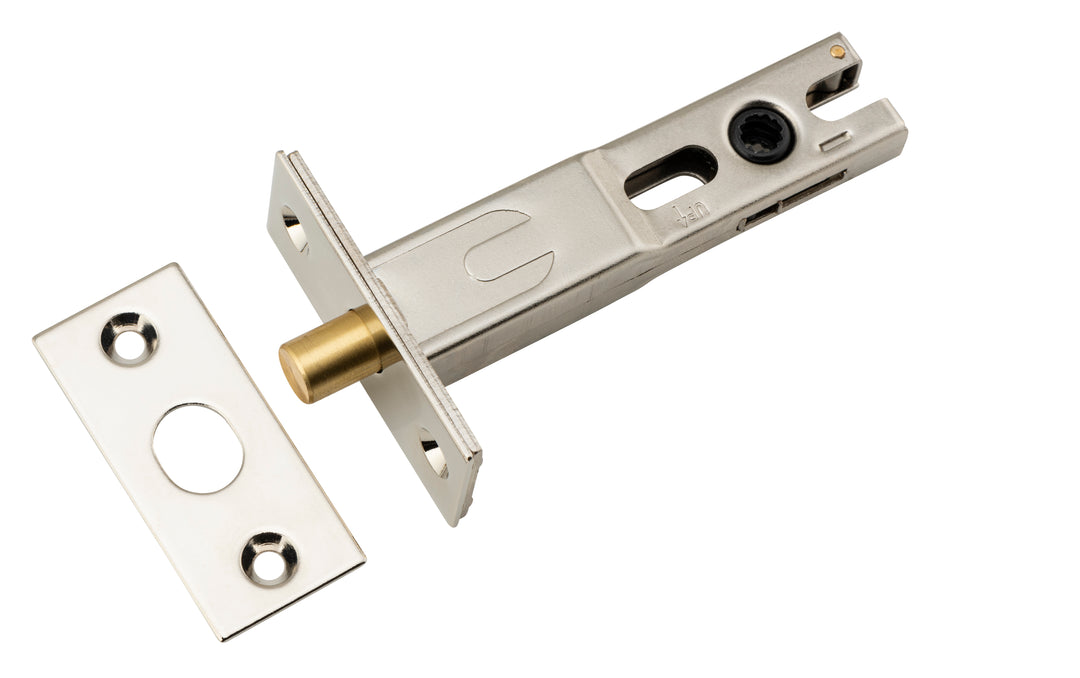 Privacy Bolt - Round - 70mm Backset Polished Nickel