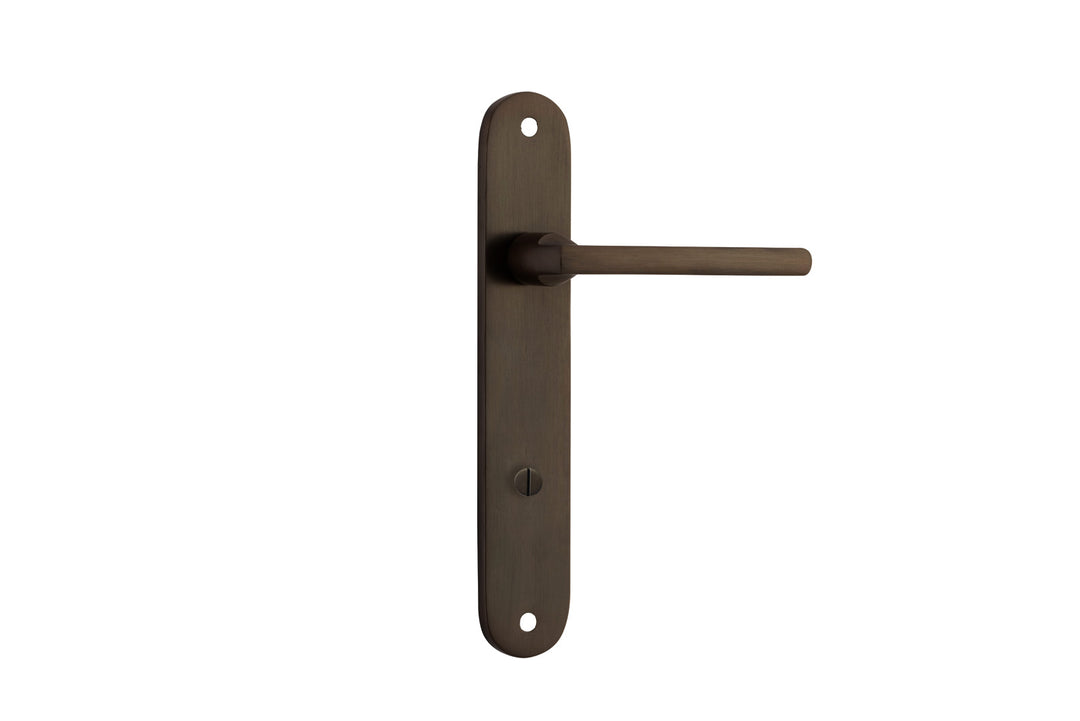 Baltimore Lever - Oval Backplate Signature Brass