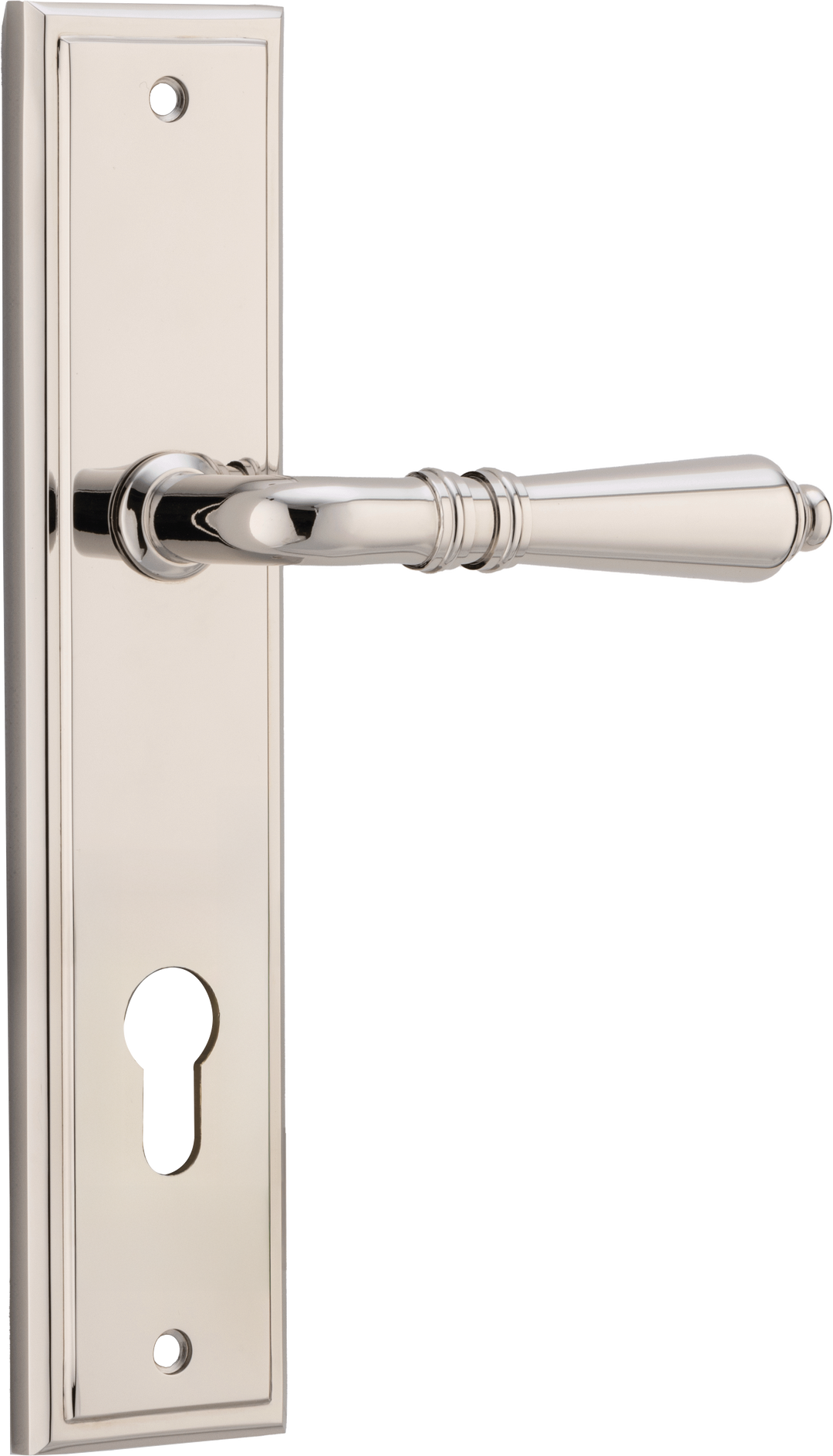 Sarlat Lever - Stepped Backplate Polished Nickel