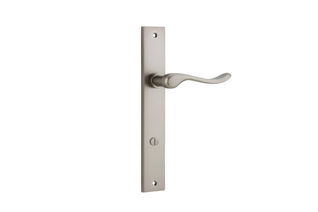 Stirling Lever - Rectangular Backplate Satin Nickel