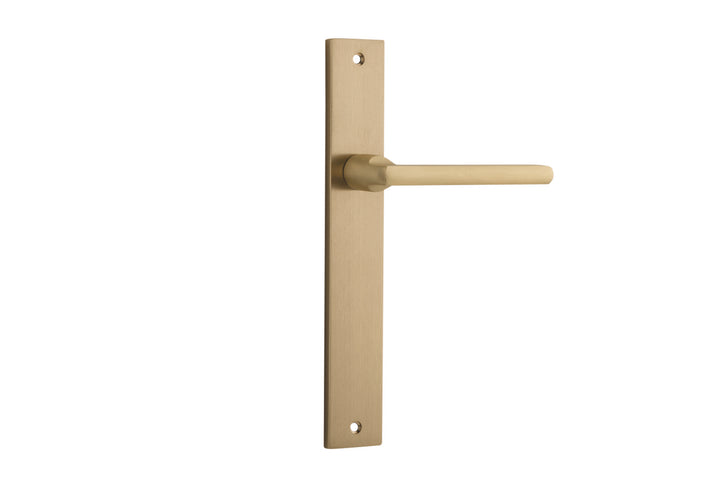 Baltimore Lever - Rectangular Backplate Brushed Brass