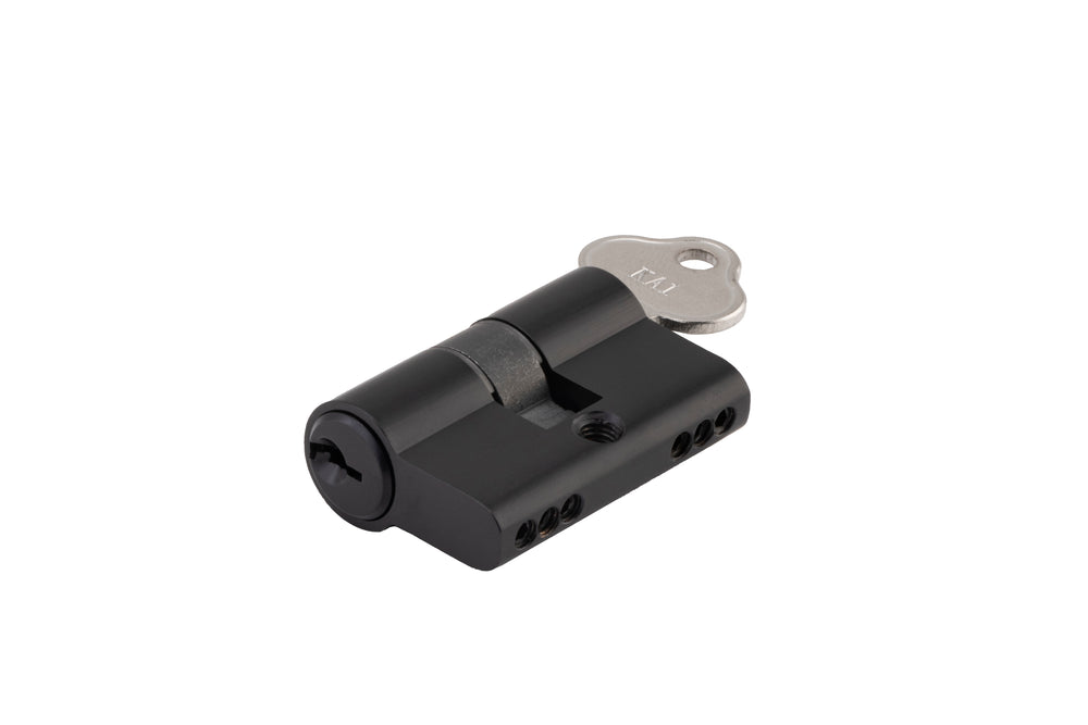 Euro Cylinder Key/Key 3 Pin Matt Black