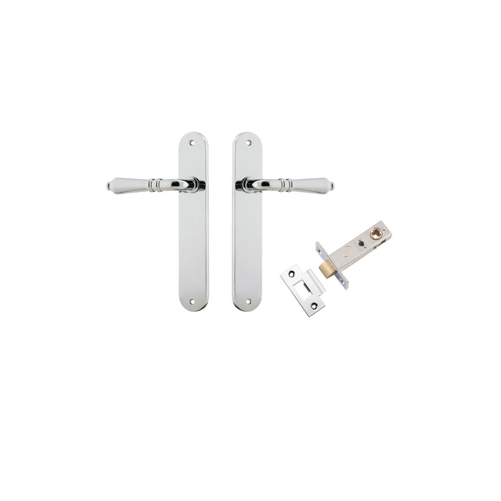 Sarlat Lever - Oval Backplate Passage Kit Polished Chrome
