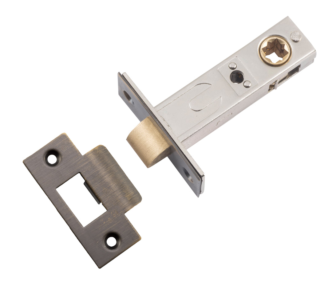Hard Sprung Split Cam Tube Latch - 60mm Backset Signature Brass