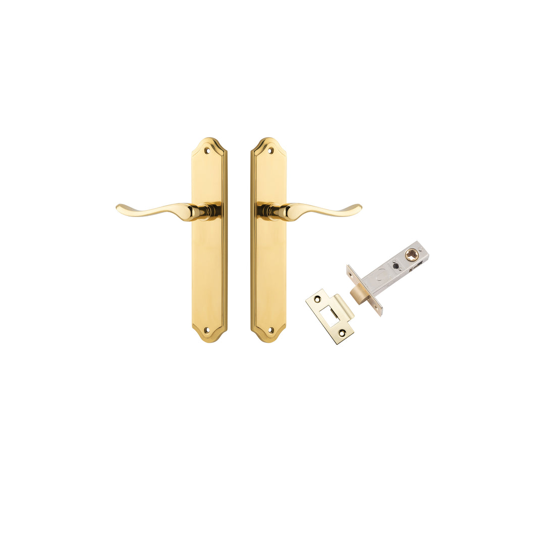 Stirling Lever - Shouldered Backplate Passage Kit Polished Brass