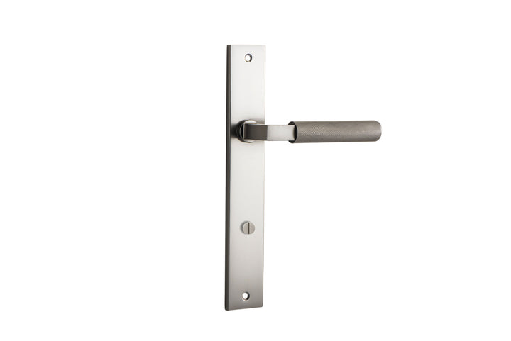 Brunswick Lever - Rectangular Backplate Satin Nickel