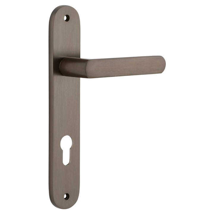 Osaka Lever - Oval Backplate Signature Brass