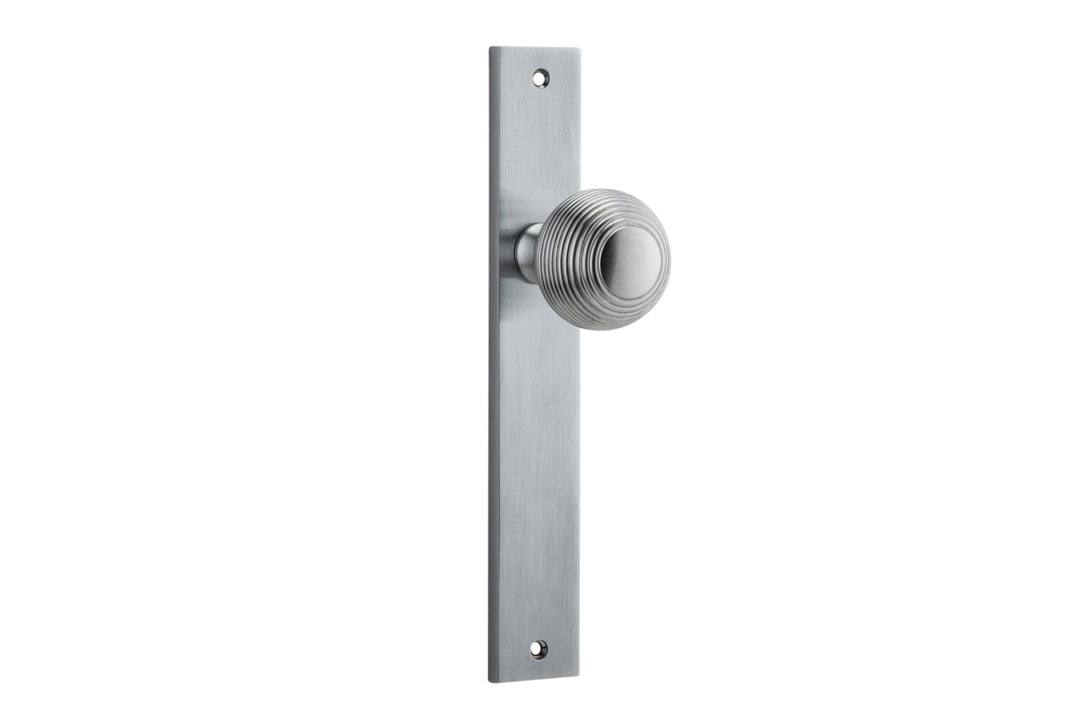 Guildford Knob - Rectangular Backplate Brushed Chrome