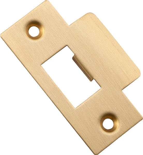 Metal Door Tube Latch Striker Brushed Brass