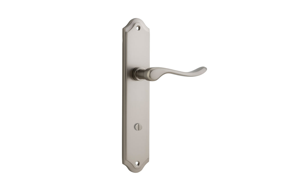 Stirling Lever - Shouldered Backplate Satin Nickel
