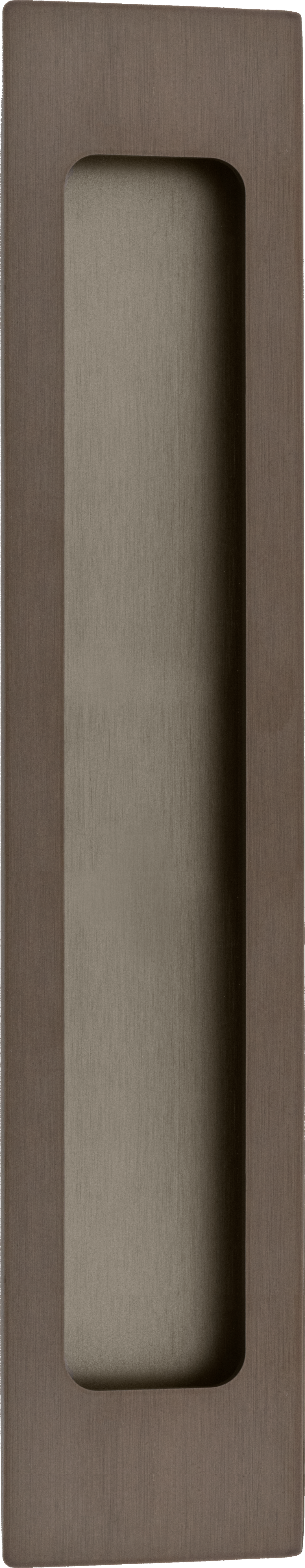 Rectangular Flush Pull Signature Brass