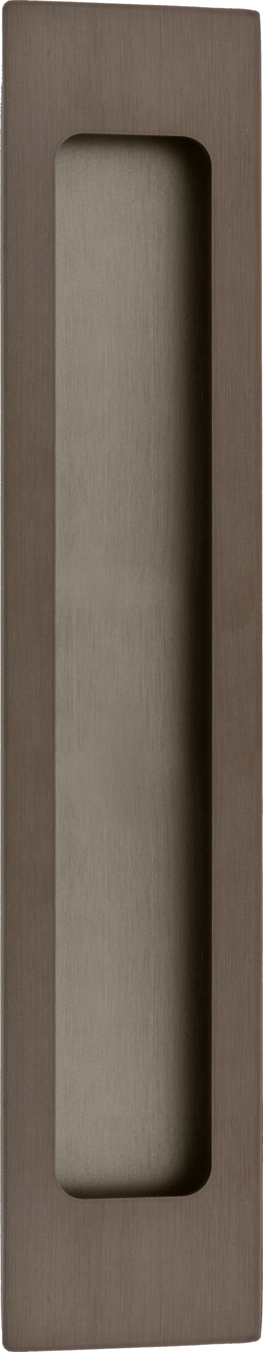 Rectangular Flush Pull Signature Brass