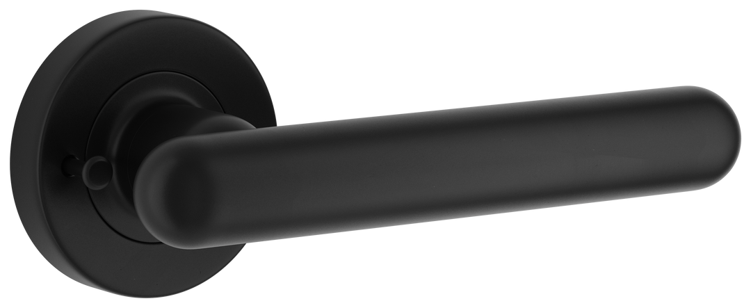 Puerto Lever - Round Rose (Inbuilt Privacy) Matt Black