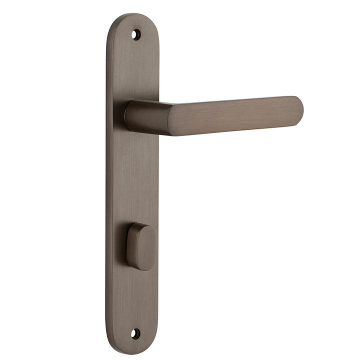Osaka Lever - Oval Backplate Signature Brass