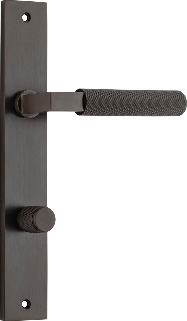 Brunswick Lever - Rectangular Backplate Signature Brass