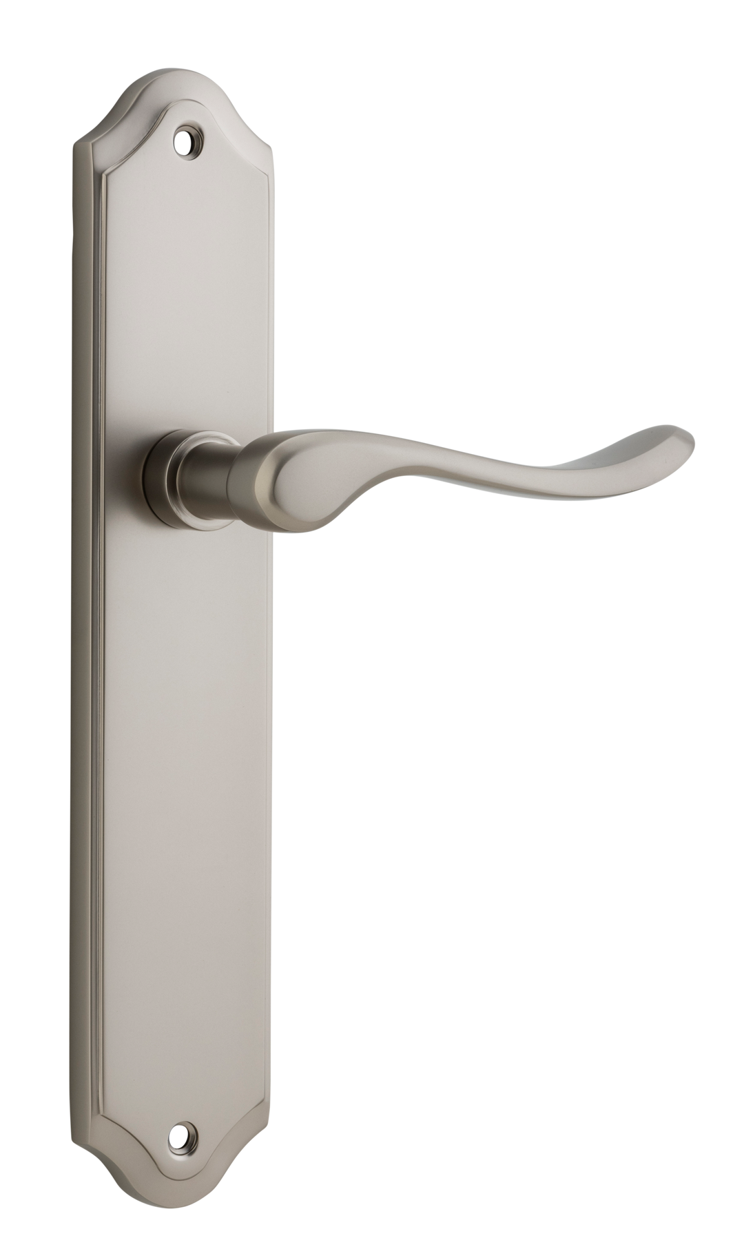 Stirling Lever - Shouldered Backplate Satin Nickel