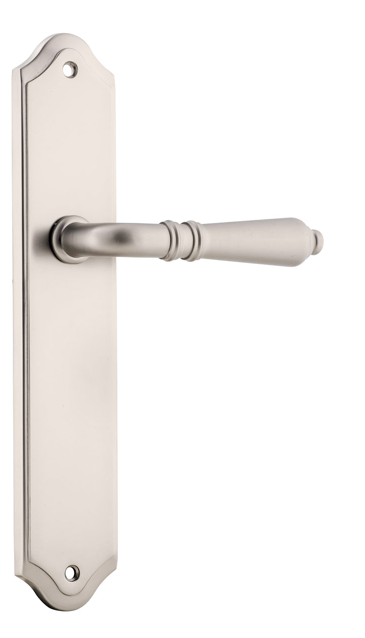 Sarlat Lever - Shouldered Backplate Satin Nickel