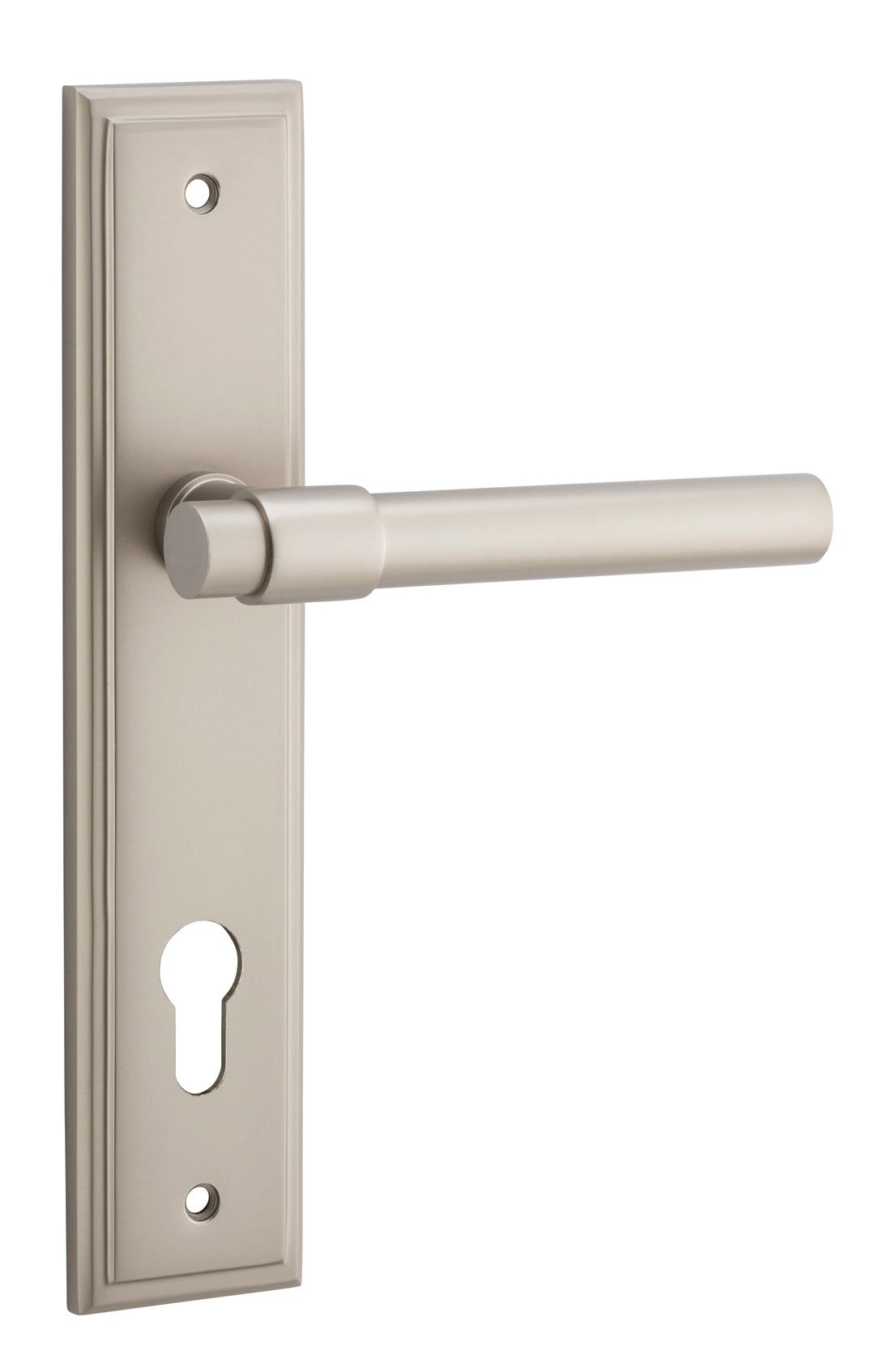 Helsinki Lever - Stepped Backplate Satin Nickel
