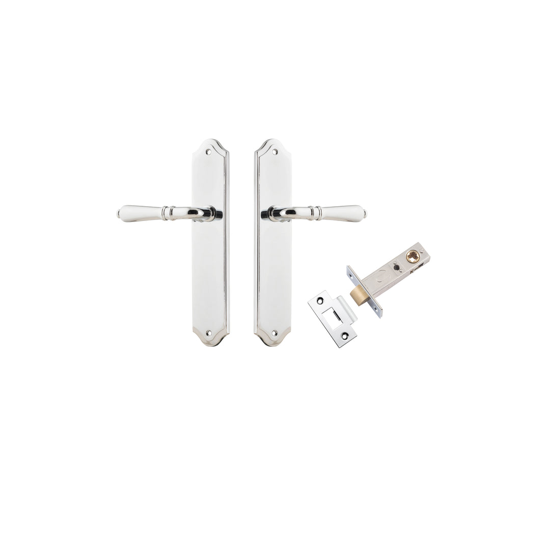 Sarlat Lever - Shouldered Backplate Passage Kit Polished Chrome