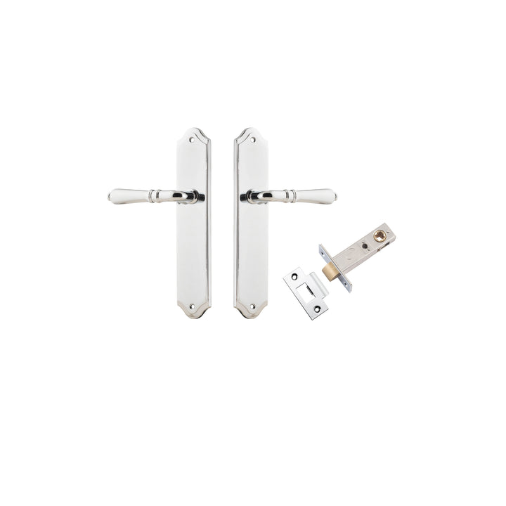 Sarlat Lever - Shouldered Backplate Passage Kit Polished Chrome