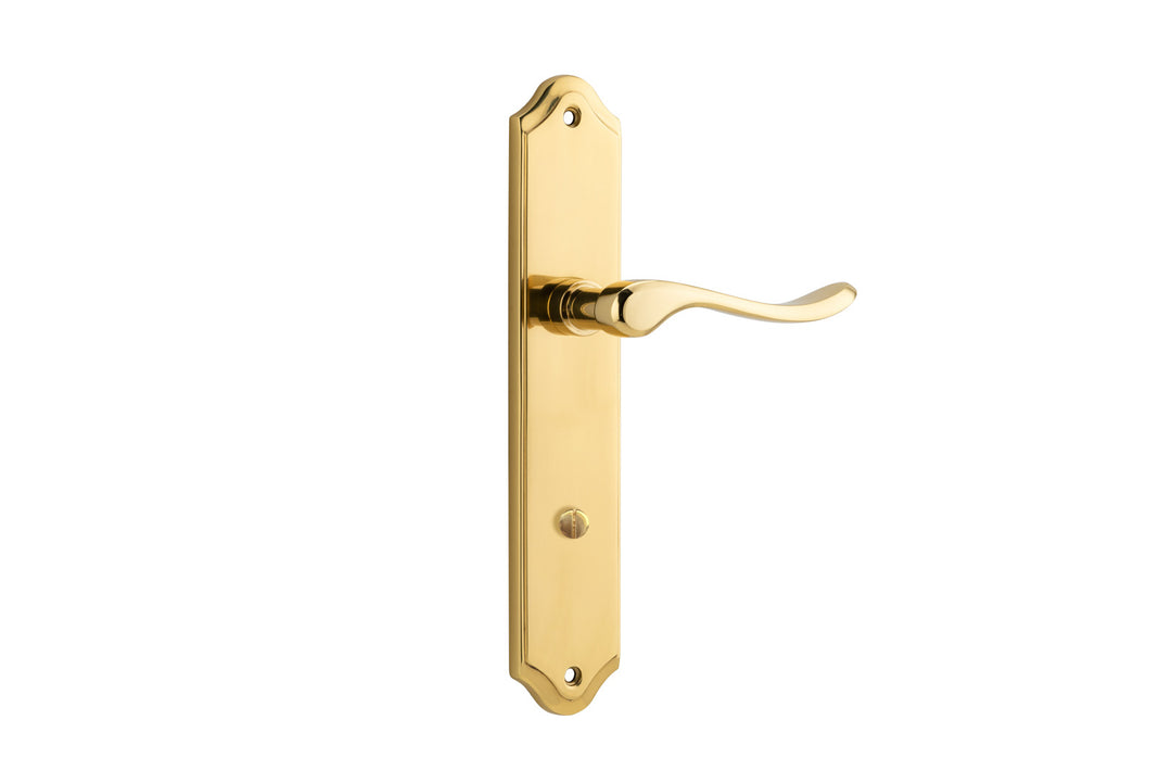 Stirling Lever - Shouldered Backplate Polished Brass