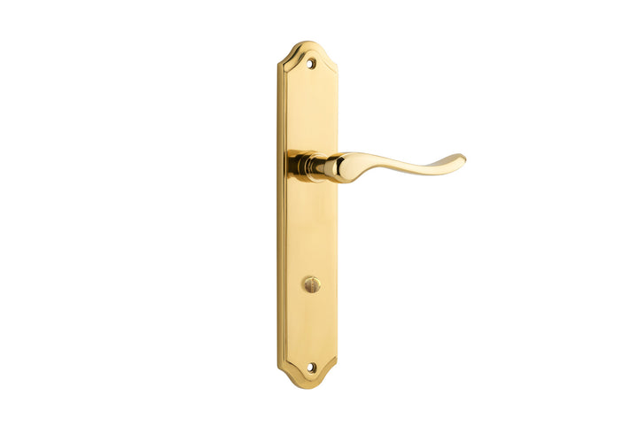 Stirling Lever - Shouldered Backplate Polished Brass