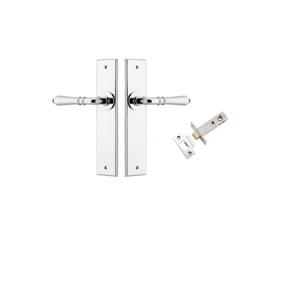 Sarlat Lever - Chamfered Backplate Passage Kit Polished Chrome