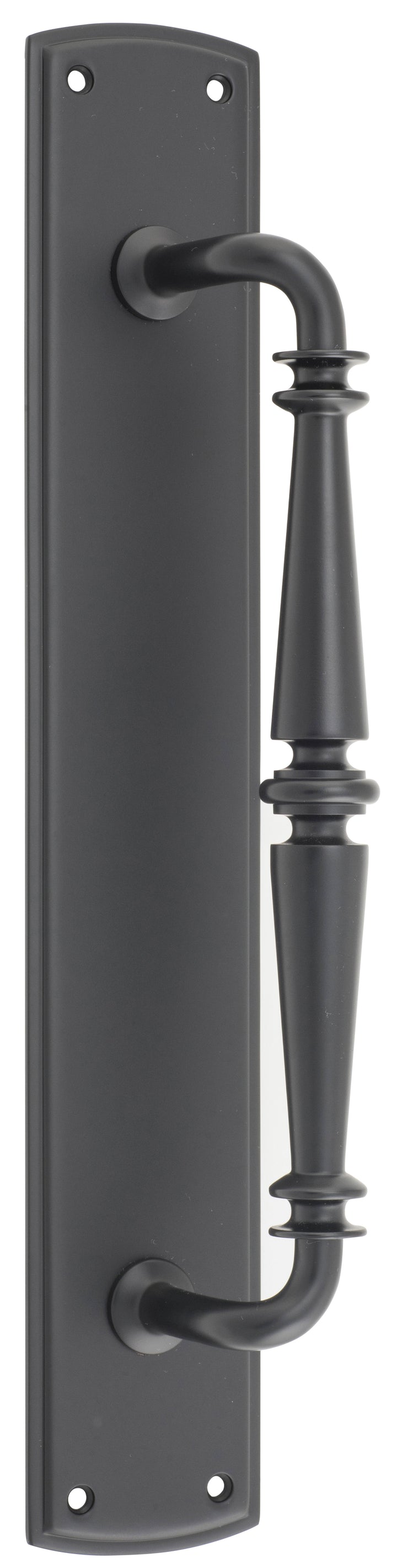 Sarlat Pull Handle on Backplate Matt Black